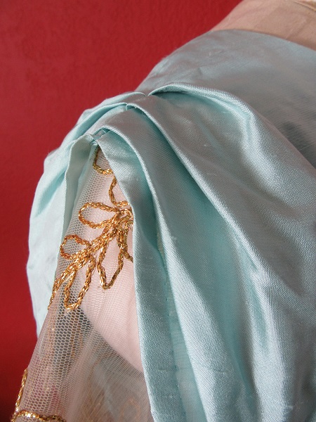 1890-1900s Reproduction Light Blue Ball Gown Sleeve 